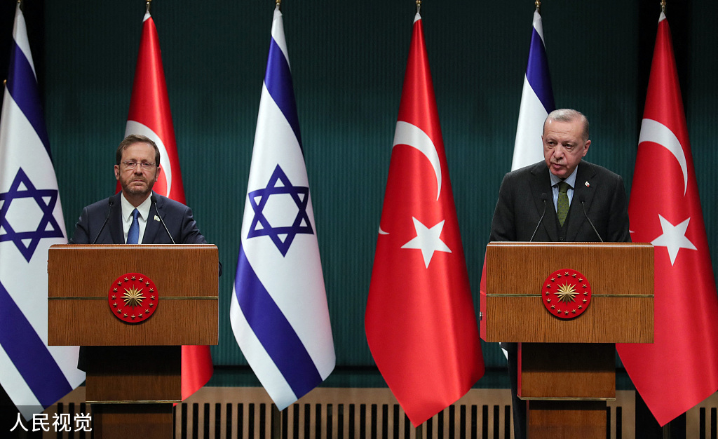 土耳其以色列总统会面表示希望重启政治对话