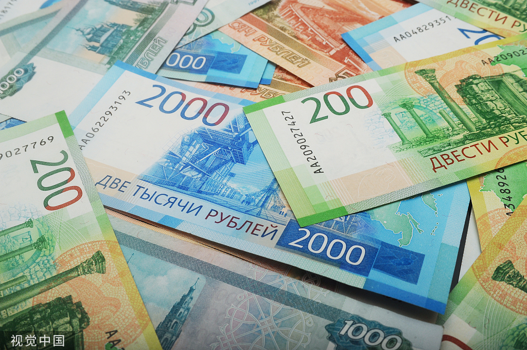 俄罗斯卢布汇率回升至俄乌冲突前水平