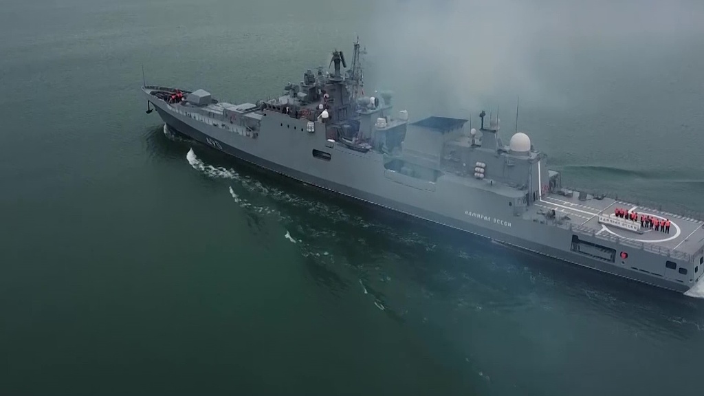 俄罗斯30多艘舰艇启程出海 展开“保卫克里米亚”演习
