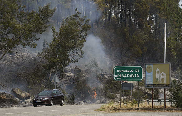 西班牙发生森林山火