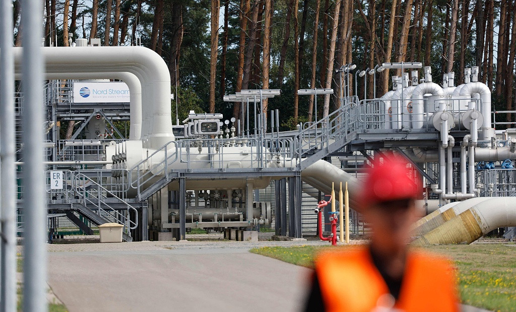 资料图：8月30日，德国卢布明一处俄欧天然气接收和配送设施。