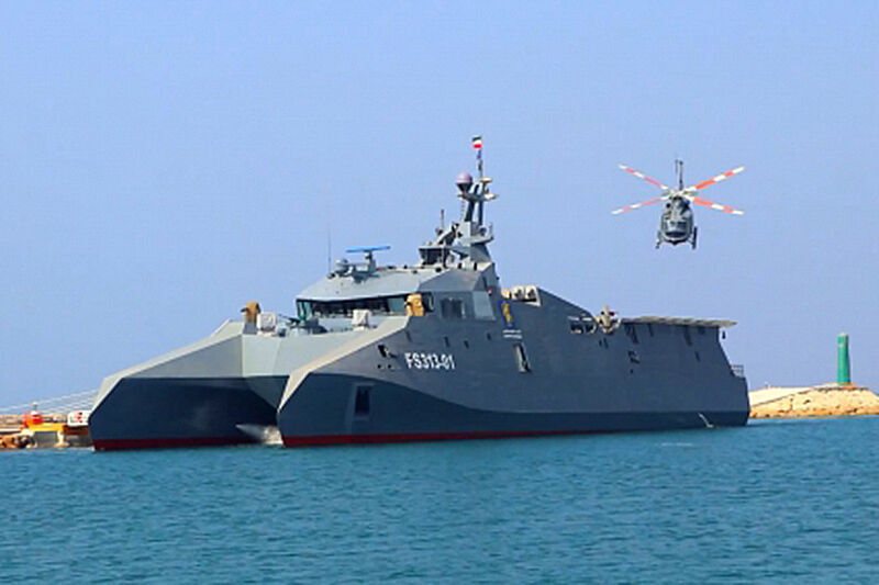 伊朗海军入列的“苏莱曼尼”号巡逻舰（塔斯尼姆通讯社）