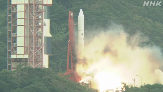 日本小型火箭“艾普斯龙”发射失败（日本NHK电视台）