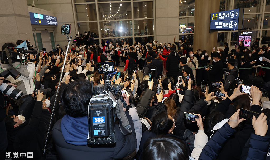 12月7日，韩国队结束世界杯征程回国。