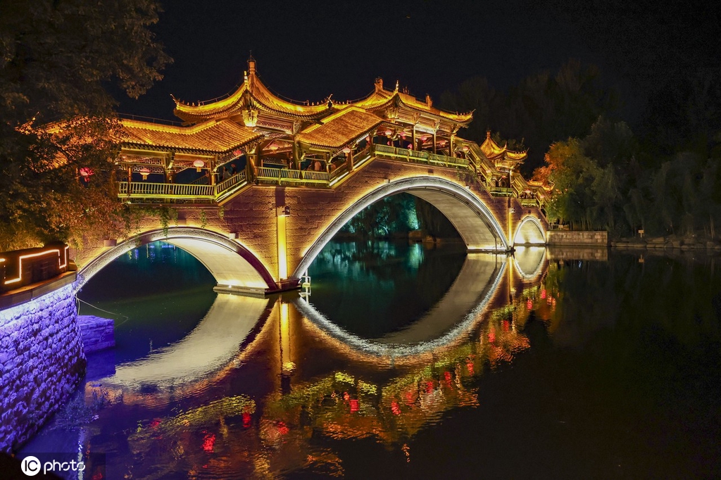 枣庄夜景图片