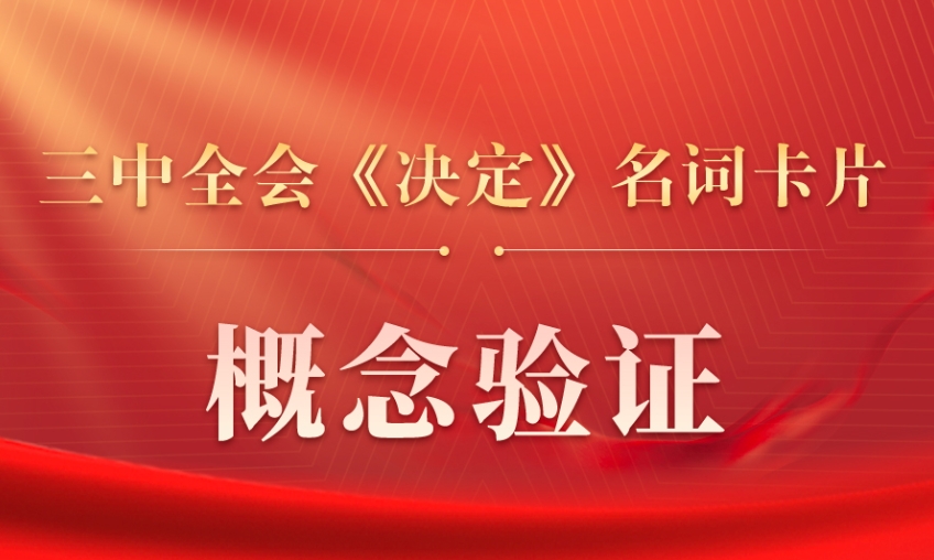 三中全会《决定》名词卡片天天学：概念验证