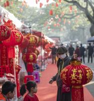 海南琼海：乡村年集红红火火