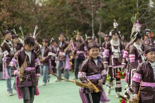 贵州从江：苗族同胞欢度芦笙节迎新春