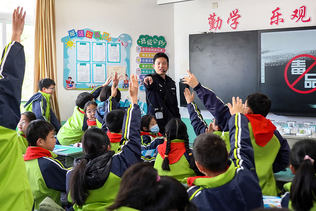 浙江舟山：禁毒宣传进校园