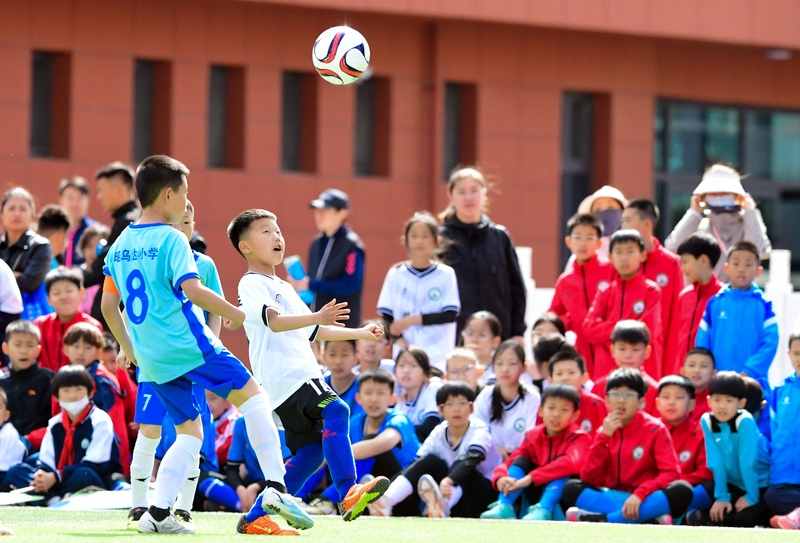 内蒙古呼和浩特：足球小将逐鹿绿茵