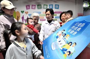 河北邯郸：开展儿童预防接种宣传活动