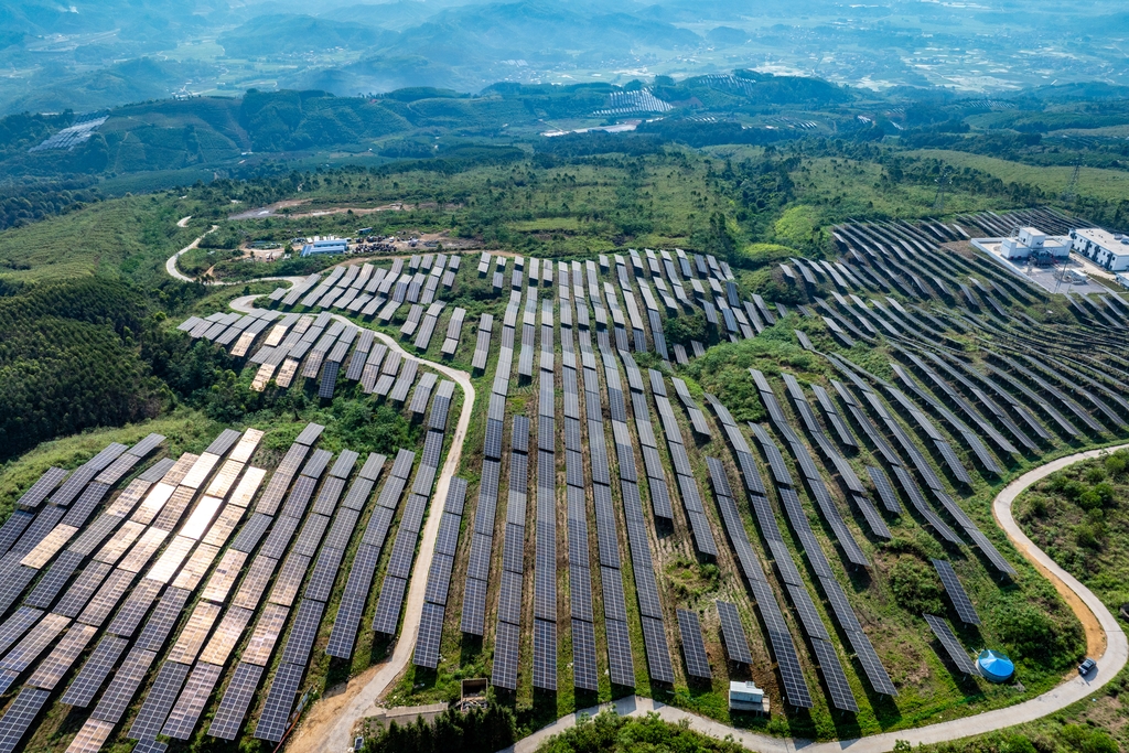 广西梧州：光伏板源源不断地输送清洁能源