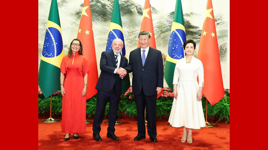 习近平同巴西总统卢拉会谈