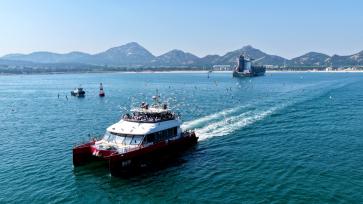 山东威海：海上低碳游 休闲乐悠悠