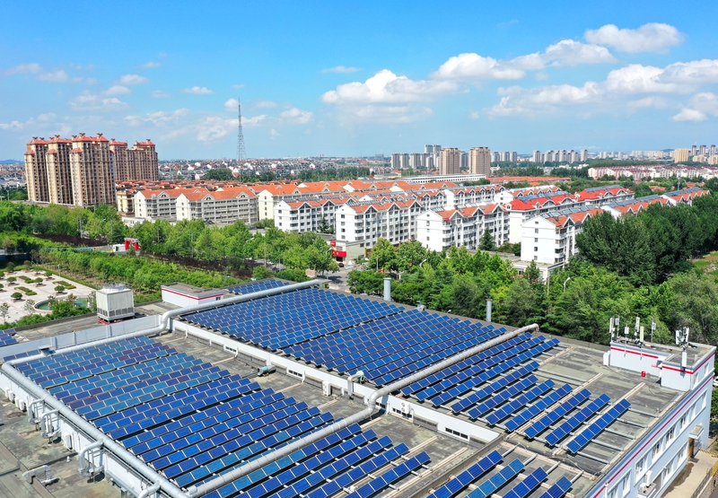 山东青岛屋顶光伏发电 助力绿色发展