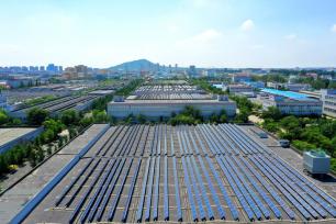 山东青岛屋顶光伏发电 助力绿色发展