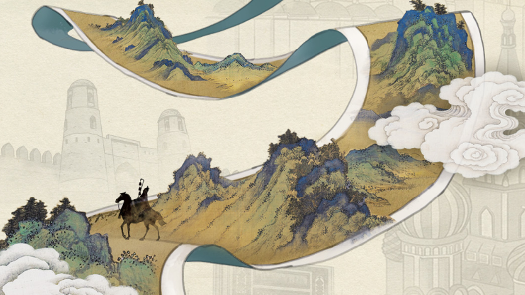 水墨国风H5 | 上合丝路图