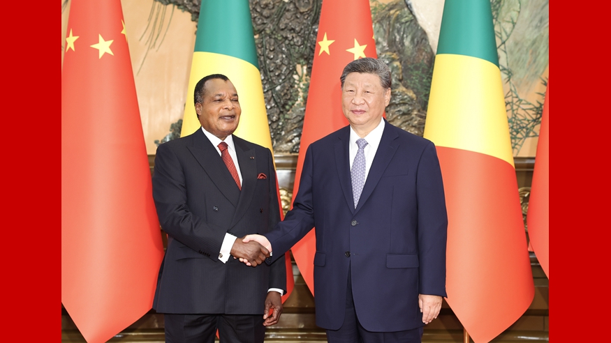 习近平会见刚果（布）总统萨苏