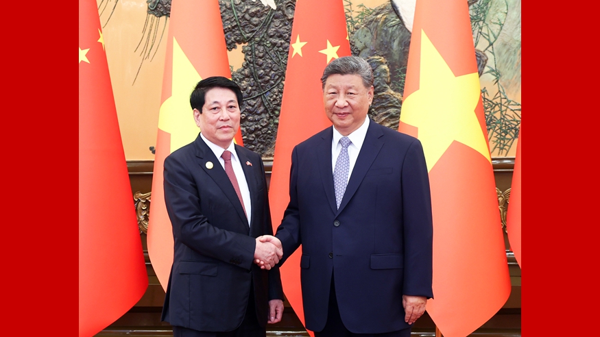 习近平会见越南国家主席梁强