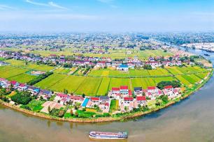 江苏如皋：金秋田园稻香两岸