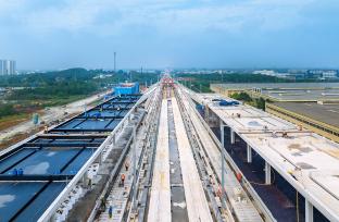 安徽马鞍山：巢马城际铁路建设有序推进