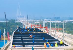 安徽马鞍山：巢马城际铁路建设有序推进