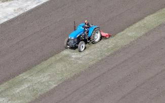 江苏扬州：农民抢抓农时开展秋收活动