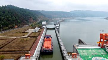 江西吉安：峡江水利枢纽航道繁忙