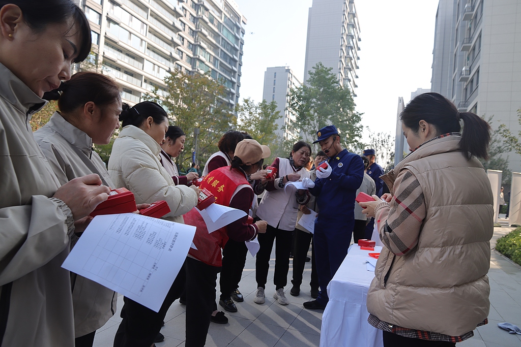 山东枣庄：消防宣传进社区