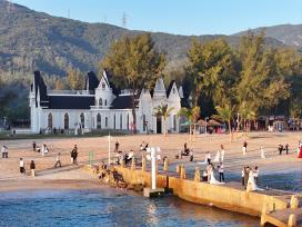 深圳：夕阳下玫瑰海岸浪漫温馨