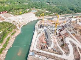 四川巴中：青峪口水库建设“加速冲刺”