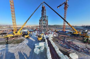 哈尔滨冰雪大世界冰雪景观建设全面开工