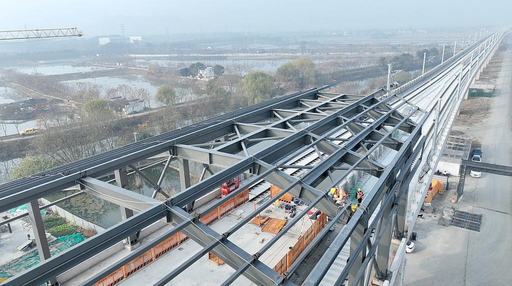 浙江湖州：杭德市域铁路建设“加速跑”