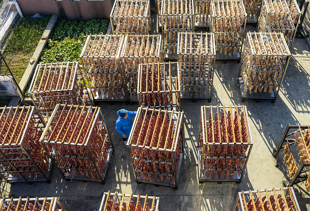 合肥：腊味飘香年味浓