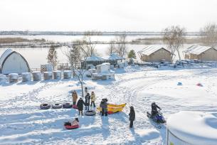 江苏泗洪：冰雪大世界热闹开园
