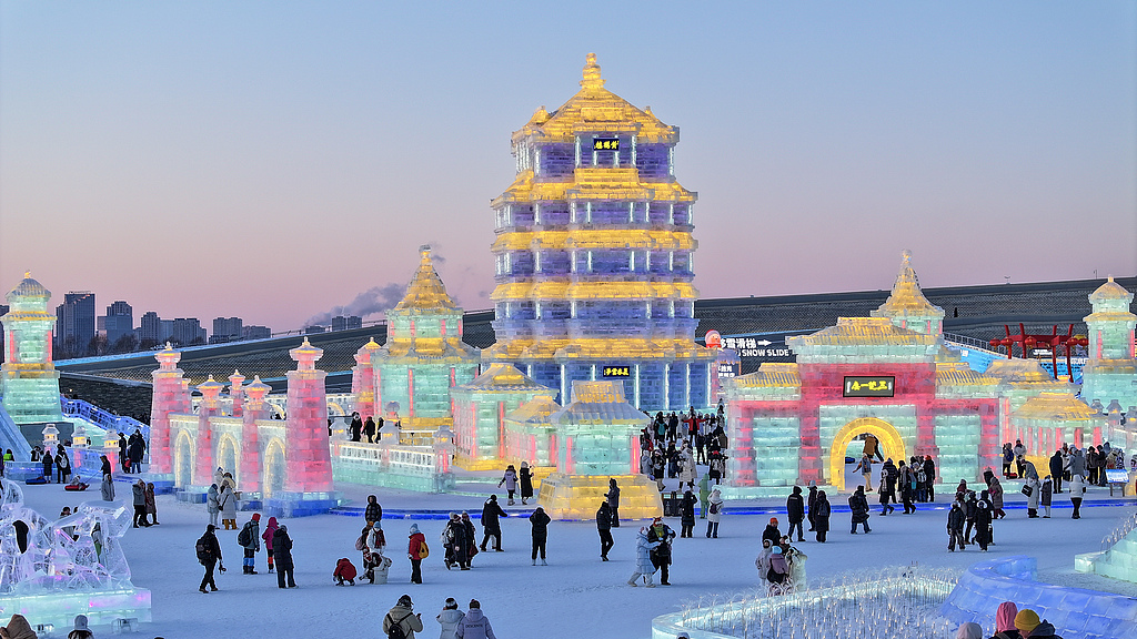 哈尔滨冰雪大世界人气旺