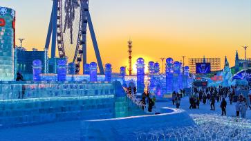 哈尔滨冰雪大世界人气旺