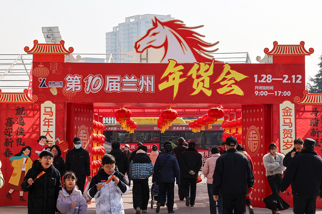 兰州：年货市场年味浓