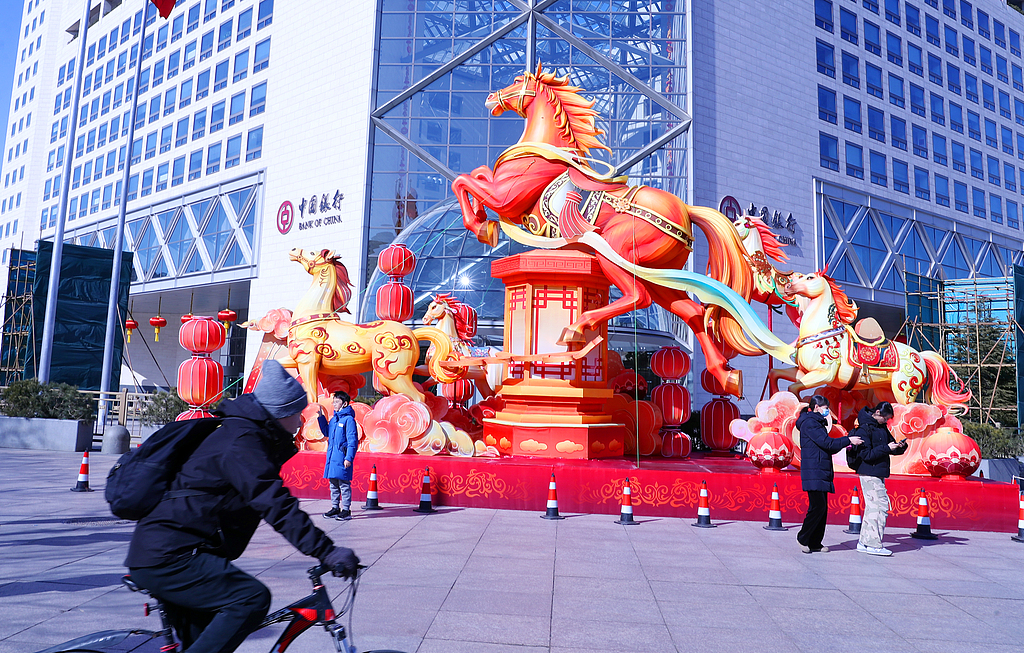 北京：长安街新春景观亮相