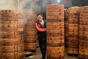 浙江金华：红印馒头迎新年