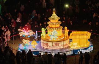 江苏扬州：花灯璀璨迎元宵