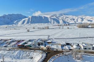 新疆阿勒泰：阳春三月 雪原银装素裹