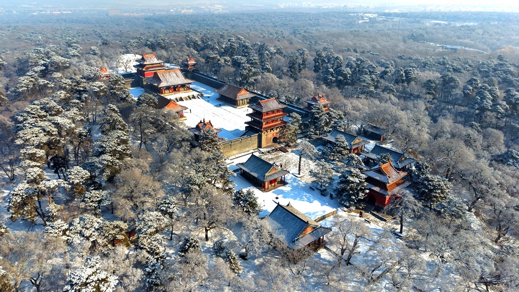 辽宁沈阳：雪后清福陵宛若古画