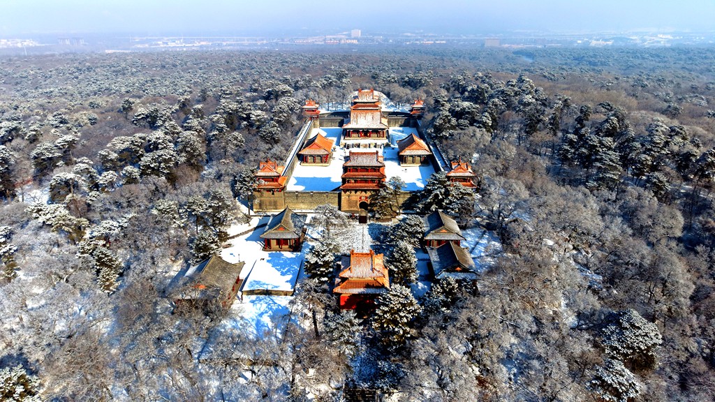 辽宁沈阳：雪后清福陵宛若古画
