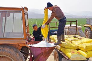 山东烟台：农民抢抓农时开展春耕