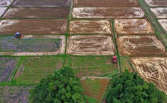江西吉水：农机绘“丰”景