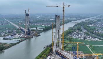 江苏常熟： 通苏嘉甬高铁建设加速推进