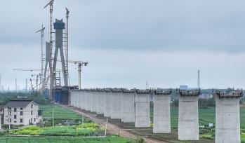 江苏常熟： 通苏嘉甬高铁建设加速推进