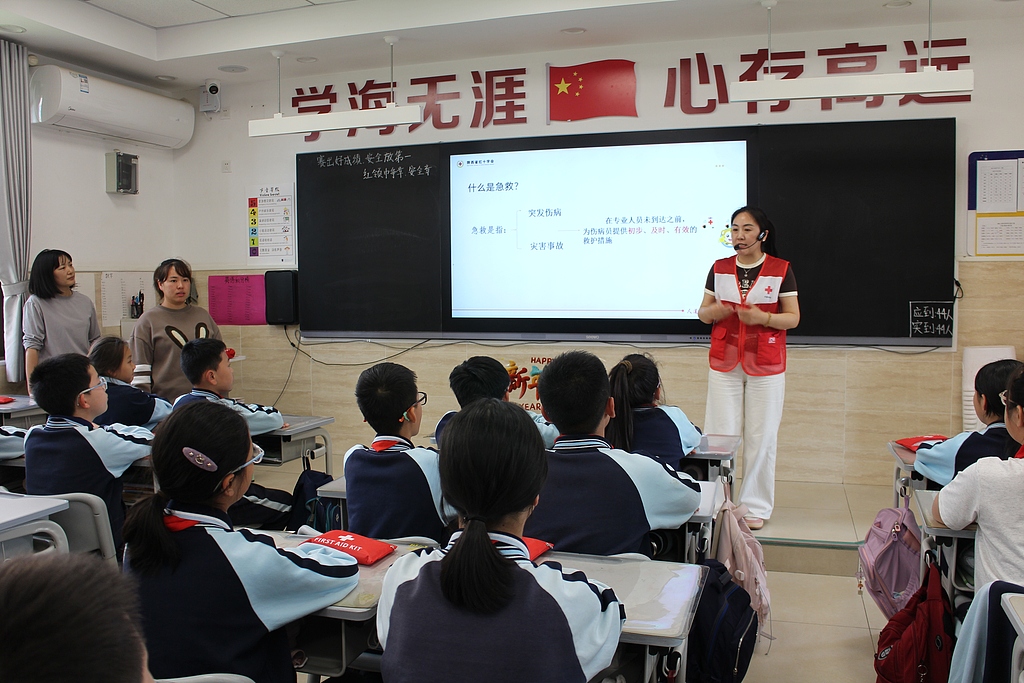 陕西西安：应急救护培训进校园