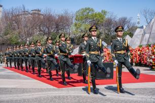 第十三批在韩中国人民志愿军烈士遗骸在沈阳安葬